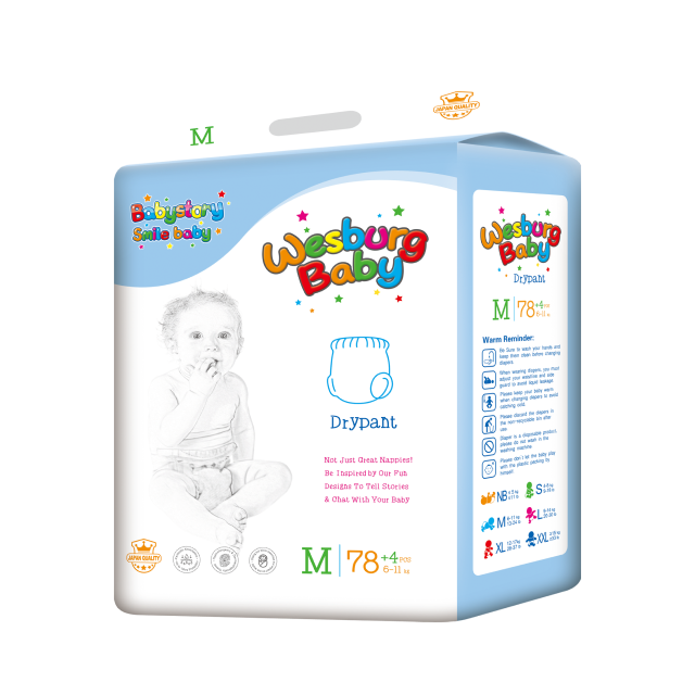 Wesburgbaby superdry baby pants pañal cintura elástica 360° 