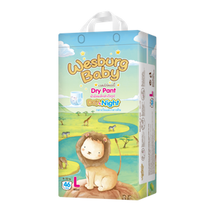 Wesburgbaby Basic bebé pantalones pañal 360 ° cintura elástica 