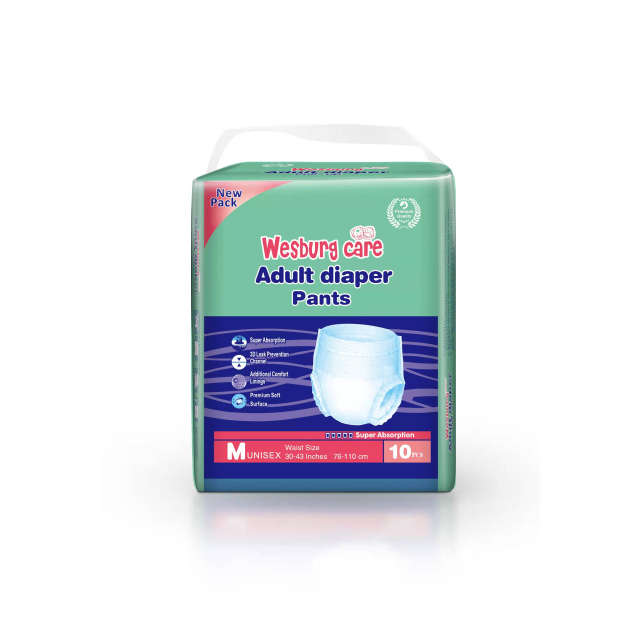 Senior Unisex incontinencia bragas desechables pañal para adultos ropa interior hombres mujeres adultos pantalones pañal suave Top algodón canal madera edad