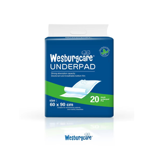 UnderPad de 60 cm * 90 cm de la marca Wesburg del fabricante de China