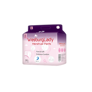 WesburgLady Ropa interior desechable para mujer, funda de algodón orgánico, almohadillas para incontinencia, artículos esenciales posparto, ropa interior desechable, sin perfume, máxima cobertura 