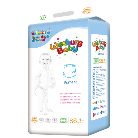 Wesburgbaby superdry baby pants pañal cintura elástica 360° 