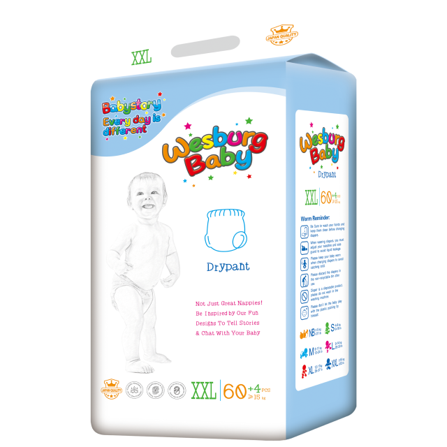 Wesburgbaby superdry baby pants pañal cintura elástica 360° 