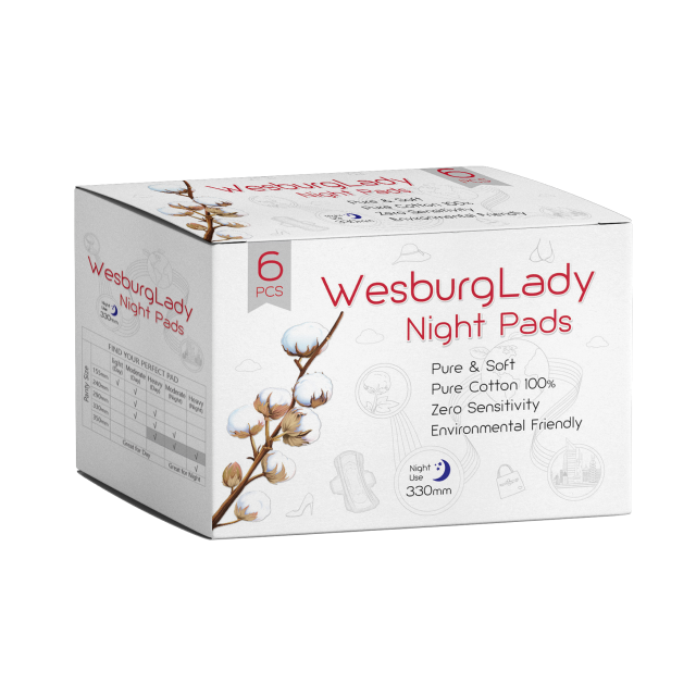 WesburgLady Toalla higiénica Uso día y noche 