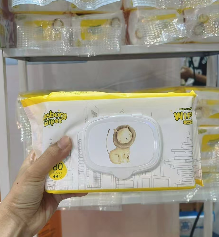 Wesubrg Cuidados en el hogar Libros húmedos de la mano y la cara de Wesburgwipes Papel húmedo para el bebé y la madre y el hogar