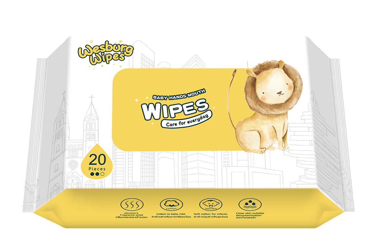 Handas de bebé Boca Cuidado de la piel para la piel para todos los días Wesburgwipes Wetwipes del fabricante de China