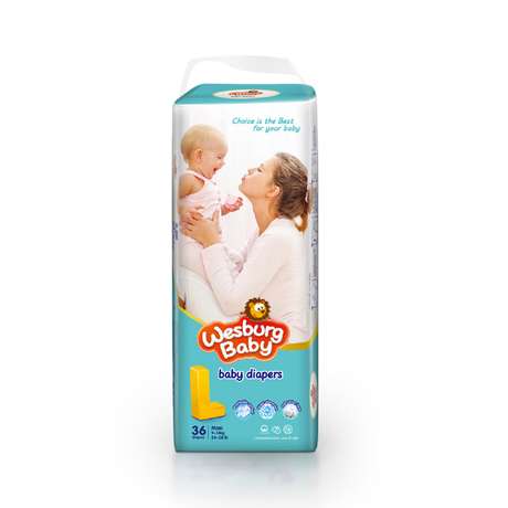 WesburgBaby pañal grande con cinturilla elástica 