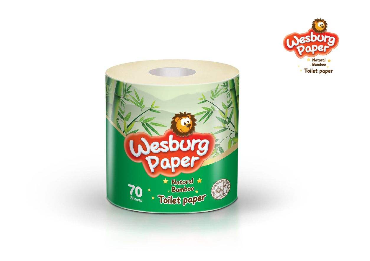 Rollo de papel higiénico 100% pulpa sin blanquear orgánico ecológico ecológico