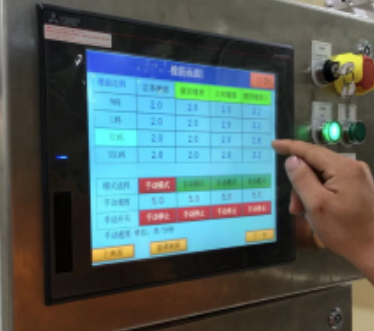 Control de pantalla táctil PLC