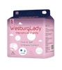 WesburgLady calzoncillos menstruales para mujer, funda de algodón orgánico, compresas para incontinencia, elementos esenciales posparto, ropa interior desechable, sin perfume, máxima cobertura 