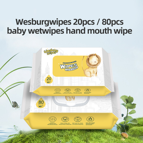 Handas de bebé Boca Cuidado de la piel para la piel para todos los días Wesburgwipes Wetwipes del fabricante de China