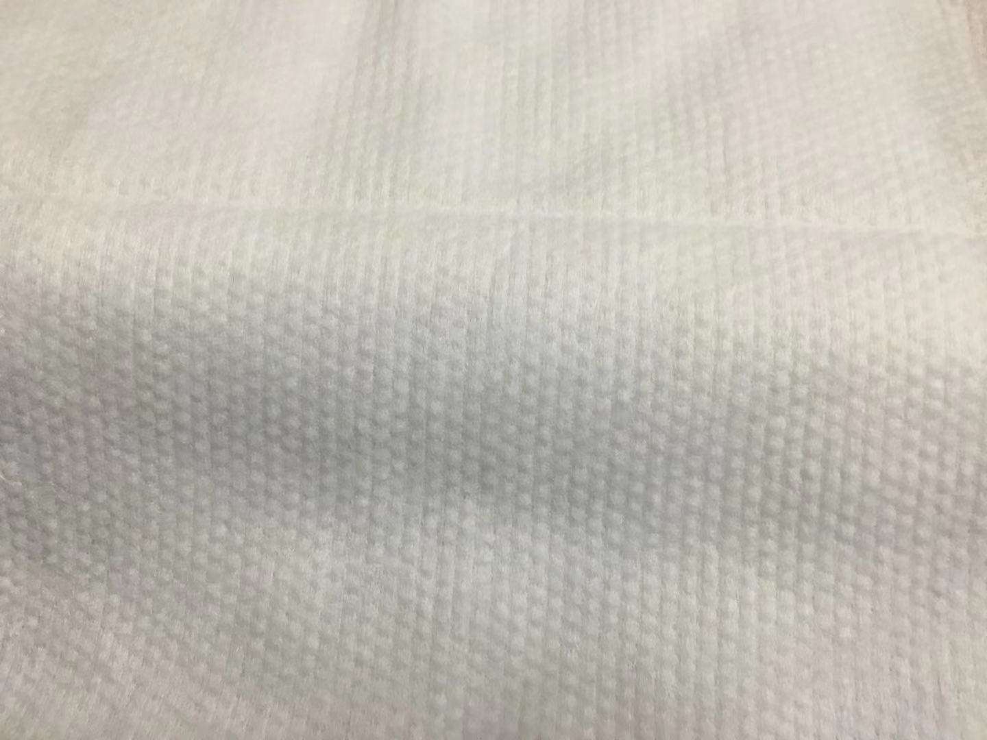 Proveedor de fábrica Materia prima de rollo de tela no tejida Spunlace de tejido húmedo