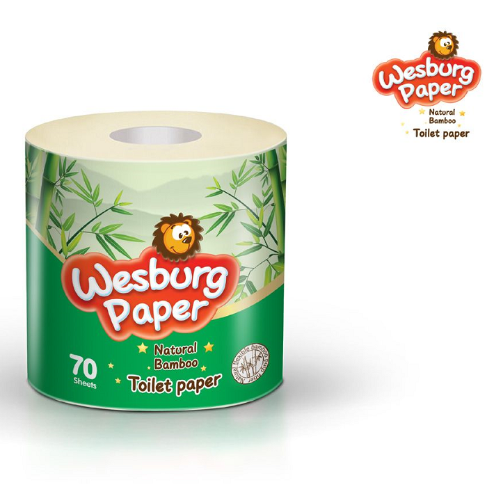 Papel de seda de papel higiénico de pulpa de bambú ecológico