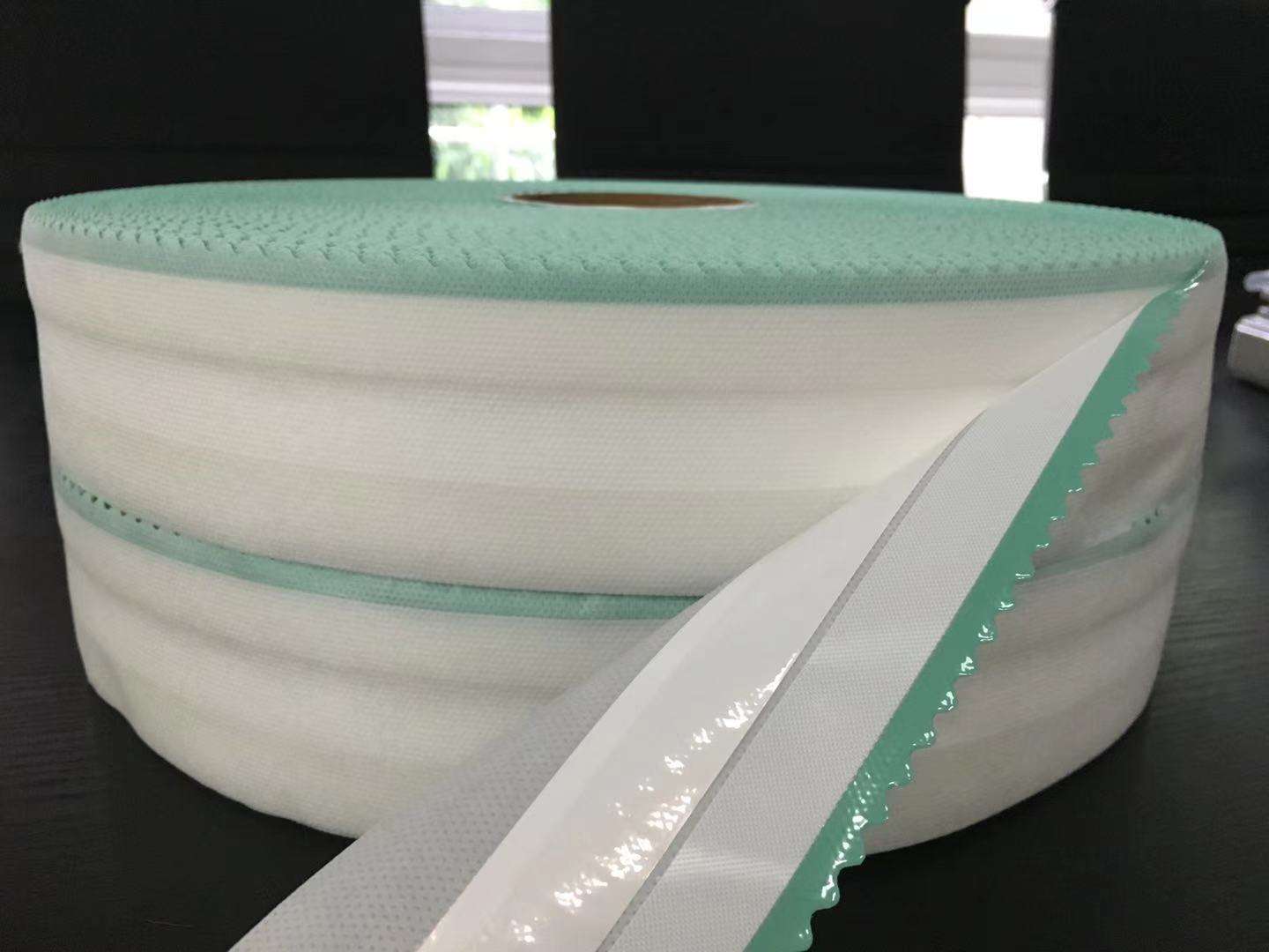 Pañal para bebés y pañales para adultos, materia prima, gancho adhesivo no tejido, cinta lateral mágica