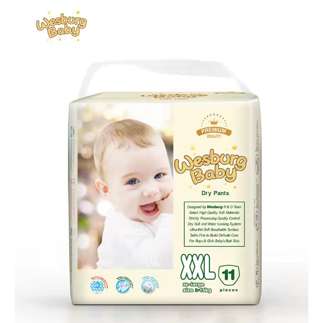Wesburg Baby Premium Pañales desechables ultrafinos y pantalones secos (NB a XXXL)