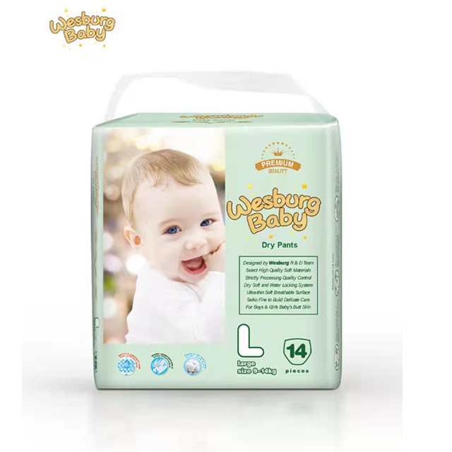 Wesburg Baby Premium Pañales desechables ultrafinos y pantalones secos (NB a XXXL)